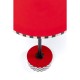 Mesa de apoio Domero Checkers Red Ø40 cm