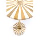 Mesa de apoio Domero Cirque Gold White Ø40 cm