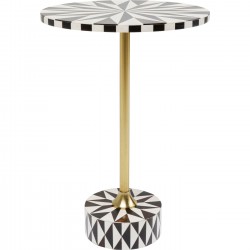 Mesa de apoio Domero Star Brown White Ø40 cm
