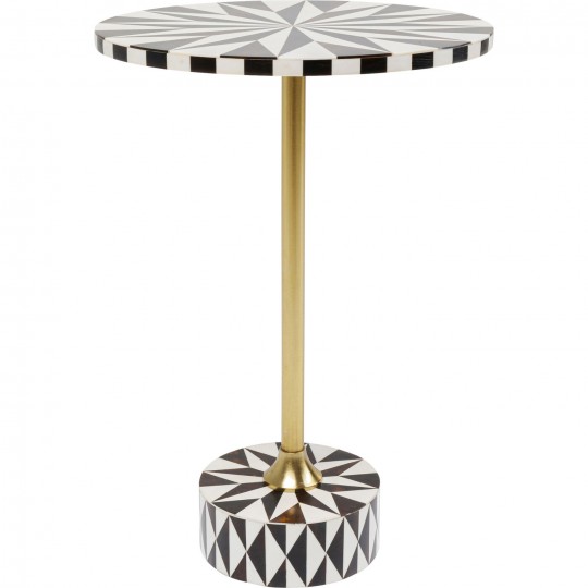 Mesa de apoio Domero Star Brown White Ø40 cm