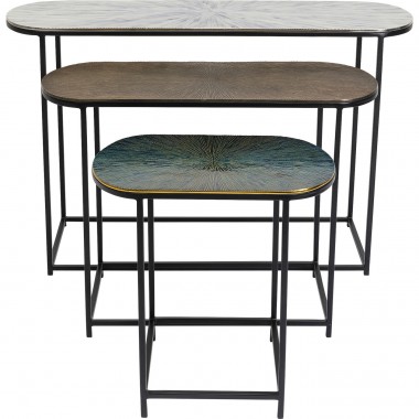 Mesa lateral Ray Oval (Conjunto/3)