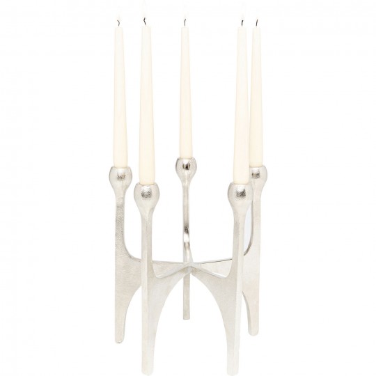 Castiçal Stacky Silver 31 cm