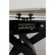 Mesa extensível Twist Black Onyx 120(30+30)x90 cm