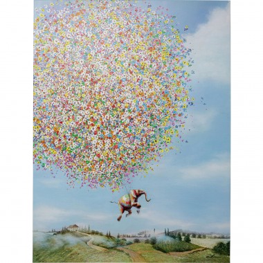 Imagem sobre tela Flying Elephant In Day 80x160 cm