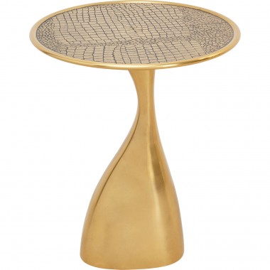 Mesa de apoio Spacey Croco Gold Ø36 cm