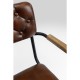 Cadeira de braços Salsa Leather Brown