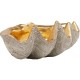Taça decorativa Noble Shell 41x27 cm