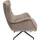 Poltrona giratória Bellissima Velvet Beige