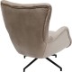Poltrona giratória Bellissima Velvet Beige
