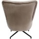 Poltrona giratória Bellissima Velvet Beige