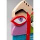 Objeto decorativo Abstract Face Multicolour 52 cm