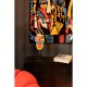 Objeto decorativo Abstract Face Multicolour 52 cm