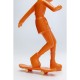 Estatueta decorativa Skating Astronaut Orange 33 cm