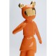 Estatueta decorativa Skating Astronaut Orange 33 cm