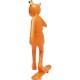 Estatueta decorativa Skating Astronaut Orange 33 cm