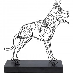 Objeto decorativo Wire Attack Dog 36 cm