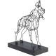 Objeto decorativo Wire Attack Dog 36 cm