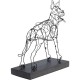 Objeto decorativo Wire Attack Dog 36 cm