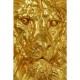 Objeto de parede Lion Head Gold 90x100 cm