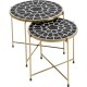Mesa de apoio Priya Black (Conj. 2)