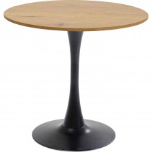 Mesa Schickeria Oak Black Ø80 cm