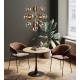 Mesa Schickeria Oak Black Ø80 cm