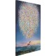 Quadro em tela Flying Elephant At Night 80x100 cm