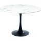 Mesa Schickeria Marble White Black Ø110 cm