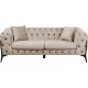 Sofá 2 lugares Belissima Velvet Beige