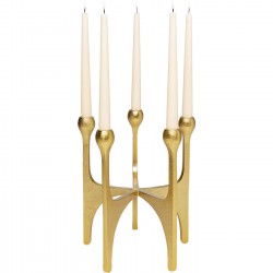 Castiçal Stacky Gold 31 cm