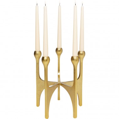 Castiçal Stacky Gold 31 cm