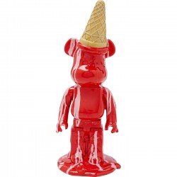 Peça decorativa Gelato Bear Red 40 cm