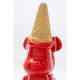 Peça decorativa Gelato Bear Red 40 cm