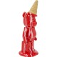 Peça decorativa Gelato Bear Red 40 cm