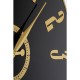 Relógio de parede Casino Black Ø76 cm