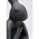 Candeeiro de mesa Animal Rabbit preto prateado 68 cm