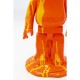 Estatueta decorativa Gelato Bear laranja 40 cm