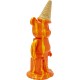 Estatueta decorativa Gelato Bear laranja 40 cm