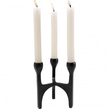 Castiçal Stacky Black 15 cm