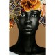 Imagem emoldurada Flower Hair 120x120 cm