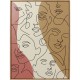 Imagem emoldurada Faccia Arte Tri Colore 90x120 cm
