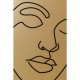 Imagem emoldurada Faccia Arte Tri Colore 90x120 cm