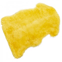 Pele de cordeiro Heidi Amarelo 60x85 cm