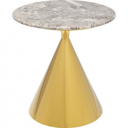 Mesa de Apoio Rita Gold Ø50 cm