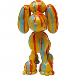 Estatueta decorativa Dog Holi amarela 17 cm