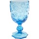 Copo de vinho Ice Flowers azul