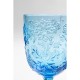 Copo de vinho Ice Flowers azul