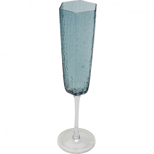 Copo de champanhe Cascata azul
