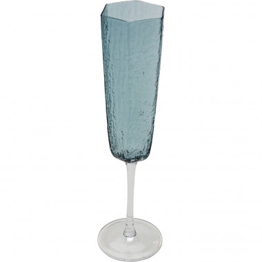 Copo de champanhe Cascata azul