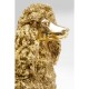 Estatueta Deco Mrs Poodle Gold 34 cm